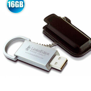 Pen Drive com Capa de Couro para Brindes